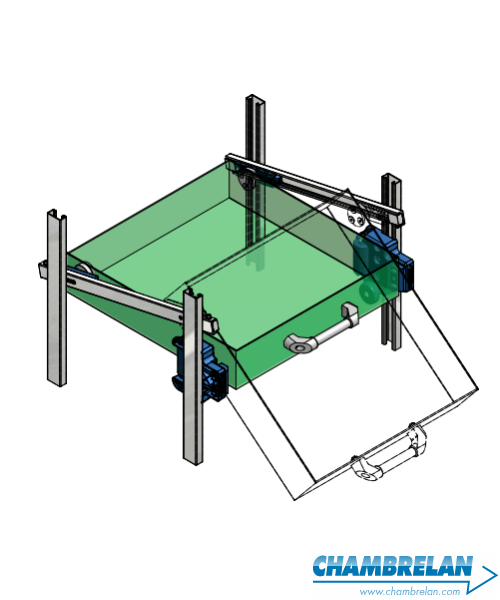 Slide and tilt drawer mechanism